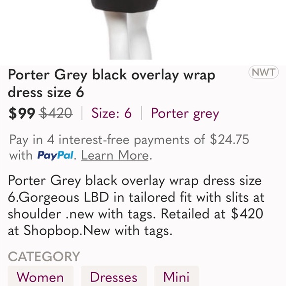 Porter Grey Tailored Dress - Picture 10 of 12